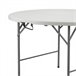 Mesa Plegable Redonda Efecto Granito Thinia Home 150x150 Blanco