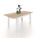 Mesa de comedor extensible Danna 123x75 Blanco/ Madera