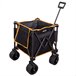 Aktive Carro playa plegable c/ruedas grandes 360º Negro