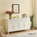 Aparador con 4 puertas y 2 cajónes Aparador con 4 puertas y 2 cajónes Blanco