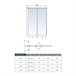 Mampara de Bañera Plegable,Vidrio Templado 4mm,Altura 140cm Blanco/ Gris