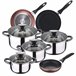 Bateria de cocina 8 piezas  y  juego de sartenes Multicolor