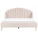 Beliani Cama con somier Poliéster AMBILLOU 197x214 Beige