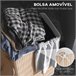 Cesto para Ropa Sucia Bambú, PU, bolsa de lona HOMCOM Beige