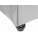Beliani Cama con somier Terciopelo AVALLON 233x192 Gris Claro
