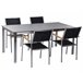 Beliani Conjunto de comedor COSOLETO/GROSSETO Blanco