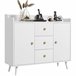 Aparador de Salón Melamina de Madera HOMCOM Blanco