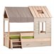 Cama infantil casita + cajón Gris