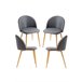 Pack 4 Sillas Vint Tela Beige