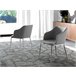 ANGEL CERDA Silla comedor tapizada tela gris Gris