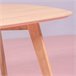 Mesa auxiliar cuadrada en madera de roble  - Northpole 80x80 Roble