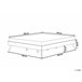 Beliani Cama con somier MDF BERRIC 148x202 Blanco