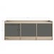 Mueble TV Moscú 3 Puertas 139 Gris