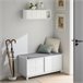 Perchero de pared con 2 puertas y 1 compartimento FHK18-W SoBuy Blanco