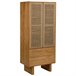 Armario de madera y cuerda trenzada Marron