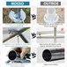 Cochera Exterior Tela PE, Acero Galvanizado Outsunny Blanco