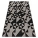 Alfombra de cuerda sisal FLOORLUX 20489 Triángulo 80x150 Gris
