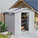 Caseta de Jardín Acero Galvanizado Outsunny Gris