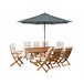 Beliani Conjunto de comedor MAUI Gris
