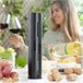Sacacorchos Eléctrico para Botellas de Vino Negro