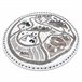 Alfombra FUN Land para niños la aldea calles circulo 160x160 Blanco