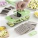 Cortador de Verduras, Rallador y Mandolina con Recetas y Accesorios 7 en 1 Gris