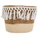 Cesto de fibra natural y algodón Cesto de fibra natural y algodón Multicolor