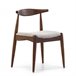 Juego de mesa y 4 sillas de comedor Corzo 80x80 Nogal