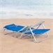 Aktive Pack de 2 sillas de playa plegables y reclinables Azul