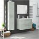 Columna de baño cemento Athena 2 puertas Gris