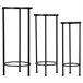 3 Soportes de mosaico y forja Negro