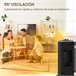 Calefactor Eléctrico ABS, PA HOMCOM, hogar - climatización Calefactor Eléctrico ABS, PA HOMCOM, hogar - climatización Negro