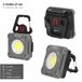 Aktive Foco LED portátil multiusos 3 posiciones c/cargador USB Gris