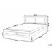 Beliani Cama con somier Madera de pino OLIVET 169x208 Blanco