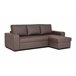 Chaise longue reversible piel sintética con cama HARRY Blanco