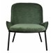 ALVIN - Sillón de tela y metal Verde