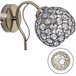 Aplique De Pared Metal Serie Balbina Dorado
