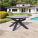 Mesa extensible jardín REMY color gris oscuro Gris Oscuro