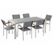 Beliani Conjunto de comedor GROSSETO Gris Oscuro