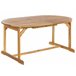 Beliani Conjunto de comedor MAUI II Madera Clara