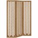Biombo Madera de Paulownia HOMCOM, hogar - decoración Marron