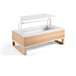 Mesa de Centro Rectangular - Modelo ROYAL Natural/ Blanco