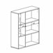 Aparador Donna 1 Puerta 4 Estantes Estilo Nórdico Blanco/ Madera