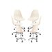 Pack 6 Sillas Dami Office Beige