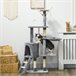 Árbol para Gatos Aglomerado de Madera, Sisal PawHut Gris