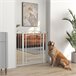 Barrera para Perros PA, Acero PawHut Blanco