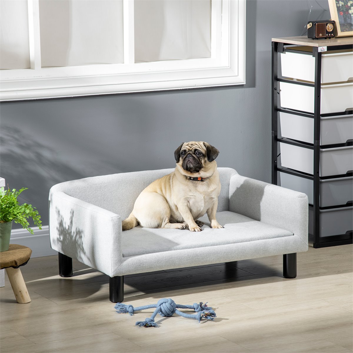 Cama Para Gatos Sofá Para Perros Medianos PawHut Cama Elevada