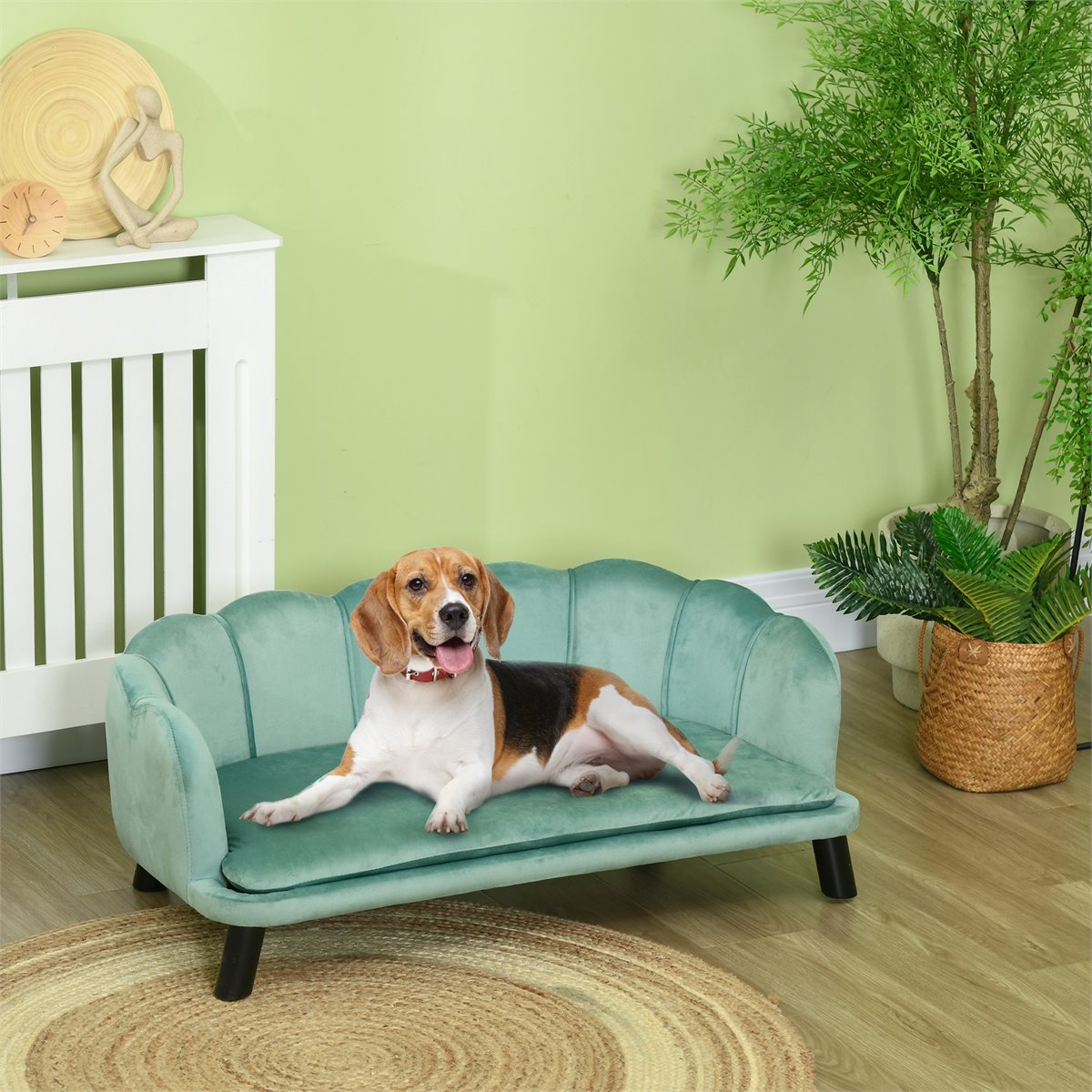 Sofa Para Perro PawHut Sofu00e1 Para Perros Medianos Con Patas De